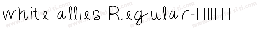 white allies Regular字体转换